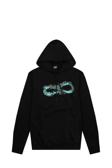 FELPA UOMO PROPAGANDA LOGO FIRE HD NERO CON CAPPUCCIO