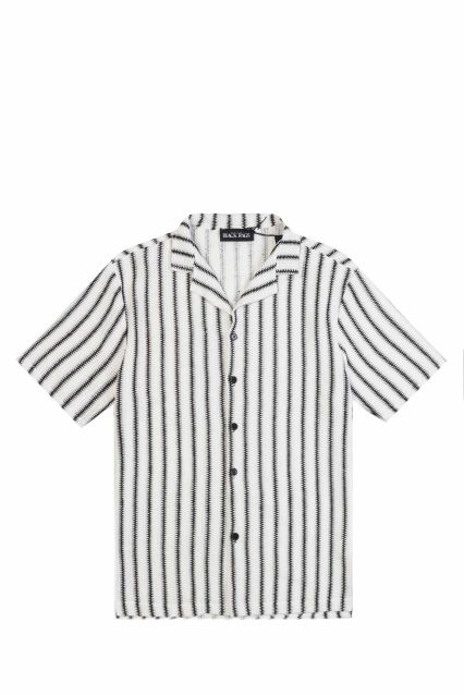 CAMICIA UOMO BLACK RAGS SANTORINI BIANCO