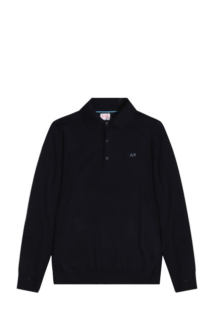 POLO UOMO SUN68 K45105 NAVY BLUE 