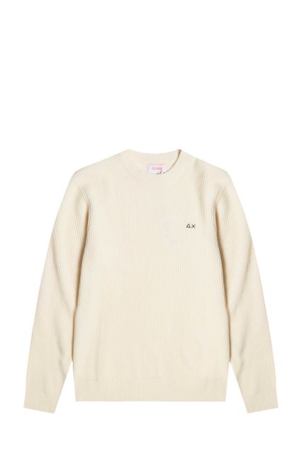 MAGLIA UOMO SUN68 K45133 BIANCO PANNA