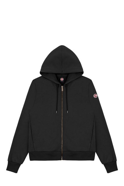 FELPA UOMO COLMAR ORIGINALS 6249R NERO CON ZIP E CAPPUCCIO