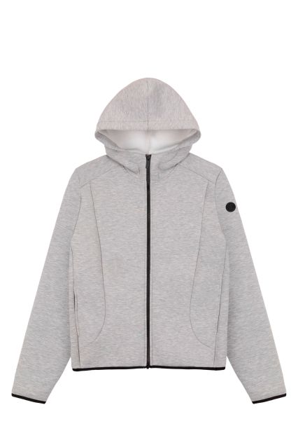 FELPA UOMO COLMAR ORIGINALS CHIUSURA CON ZIP GRIGIO MELANGE