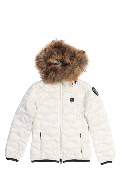 GIUBBOTTO DONNA BLAUER ALDIE BIANCO OTTICO