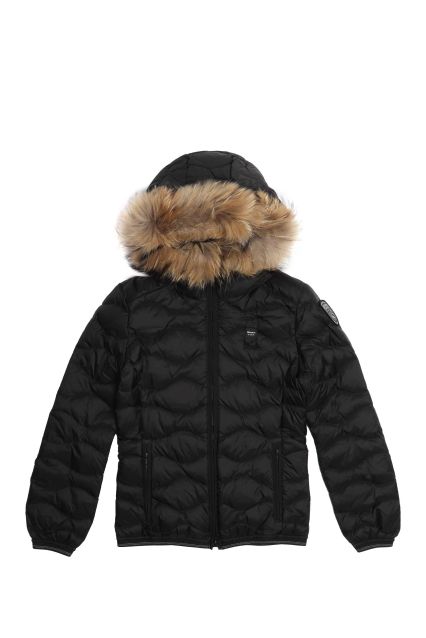 GIUBBOTTO DONNA BLAUER ALDIE NERO/BEIGE