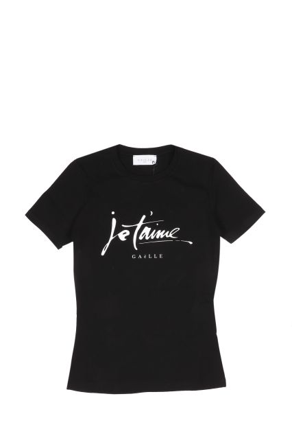  T-SHIRT DONNA GAELLE PARIS NERO GAABW07774