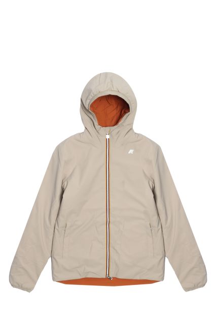 GIUBBOTTO UOMO K-WAY DOUBLE FACE JACK ST WARM BEIGE/ORANGE