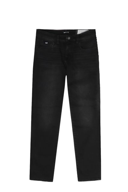 JEANS UOMO GAS SAX ZIP REV BASIC BLACK