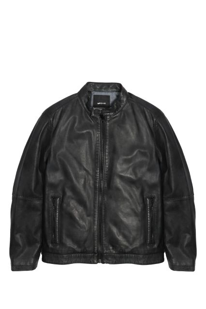 GIUBBOTTO IN PELLE UOMO GAS BLACK