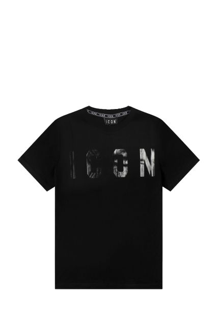 T-SHIRT UOMO ICON ICUF2W6T001 NERO/NERO