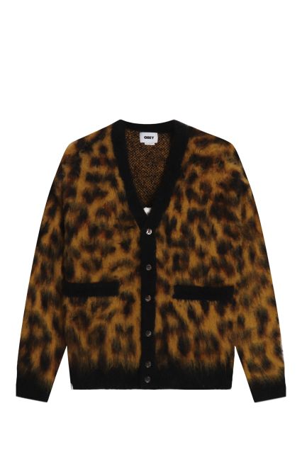CARDIGAN OBEY LEOPARD