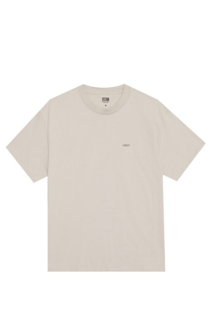 T-SHIRT UOMO OBEY PEACE&JUSTICE SILVER GREY