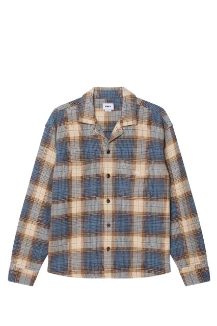 CAMICIA UOMO OBEY CORONET BLUE