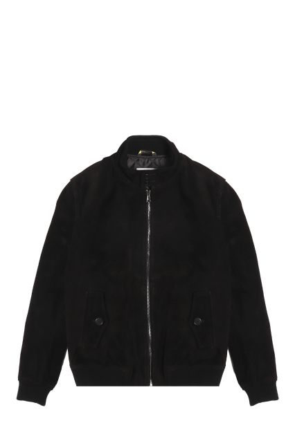 GIUBBOTTO UOMO BAECKER IN PELLE GENESIS NERO