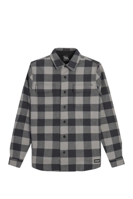 CAMICIA UOMO OAKLEY BEAR COZY FLANNEL GRAPHITE/CEMEN
