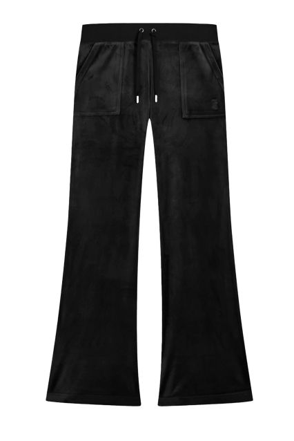 PANTALONE DONNA JUICY COUTURE LAYLA LOW RISE FLARE BLACK
