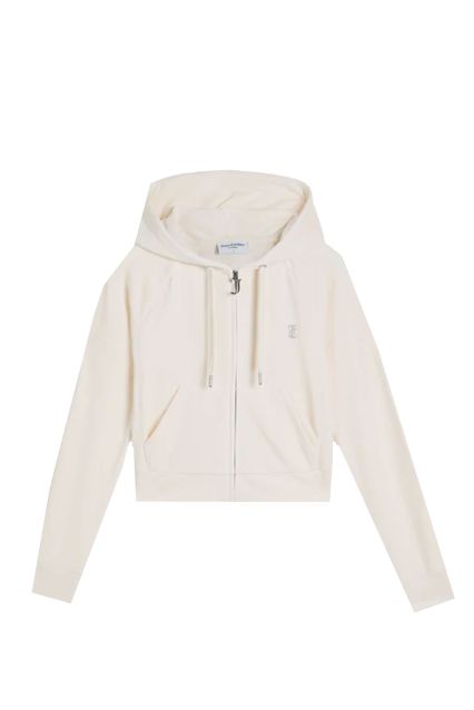 FELPA DONNA JUICY COUTURE MADISON OUTLINE HOODIE SUGAR