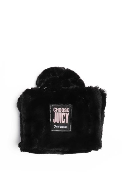 BORSA JUICY COUTURE IRIS FUR M. SHOPPING BLACK