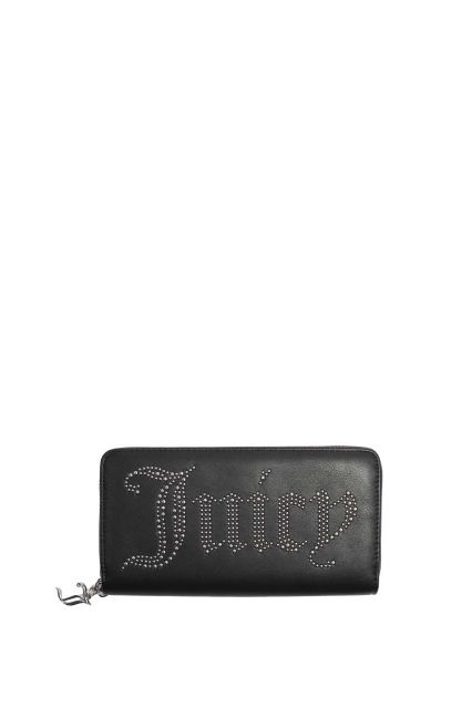 PORTAFOGLIO JUICY COUTURE KIMBERLY L. ZIP WALLET BK/NICKEL