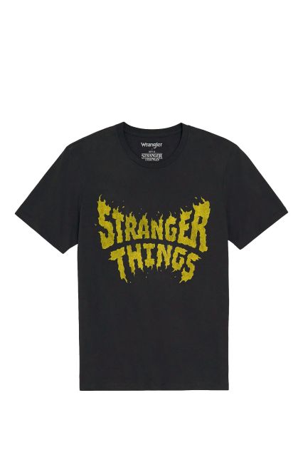STRANGER THINGS TEE BLACK-BLACK