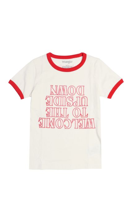 W THE UPSIDE DOWN TEE WHITE-WHITE