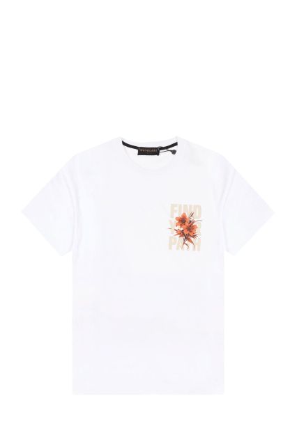 T-SHIRT UOMO NUVOLARI PATH BIANCO