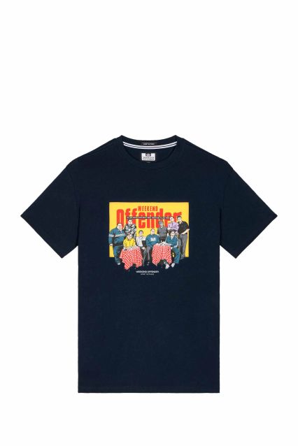 T-SHIRT UOMO WEEKEND OFFENDER SATRIALES NAVY