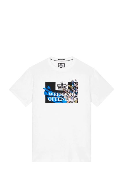 T-SHIRT UOMO WEEKEND OFFENDER MOLAZZA WHITE