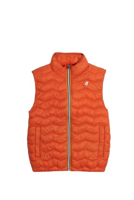 SMANICATO UOMO K-WAY VALEN QUILTED WARM ORANGE COPPER