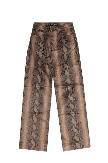 JEANS DONNA PROJ3CT MARTE MARRONE/NERO