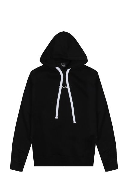 FELPA UOMO PROJ3CT MANHATTAN 2.0 BLACK CON CAPPUCCIO