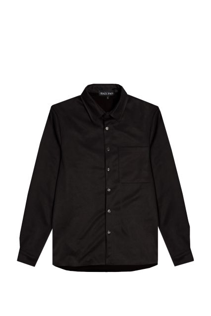 OVERSHIRT UOMO BLACK RAGS KITA NERO