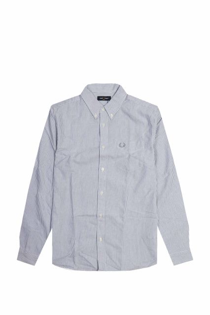 CAMICIA UOMO FRED PERRY M1768 BLUE/WHITE