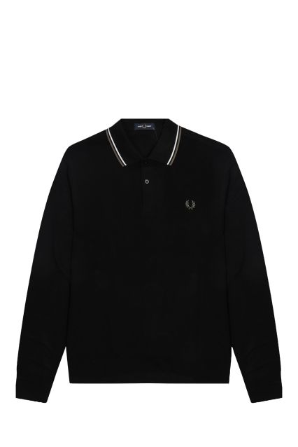 POLO UOMO FRED PERRY M3636 BLK/ECR/LRLWGREN