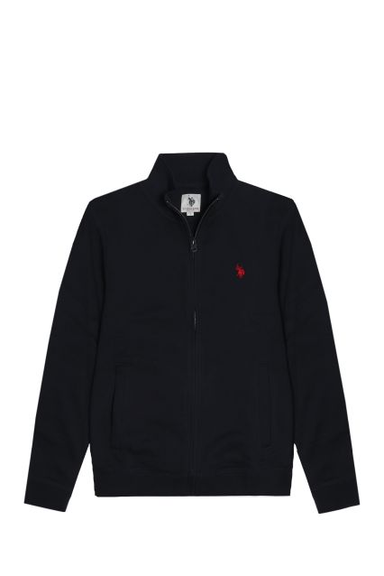 FELPA UOMO U.S.POLO GREG NAVY CON ZIP