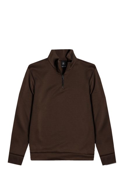 FELPA UOMO BLACK RAGS ALASKA EW2 MARRONE