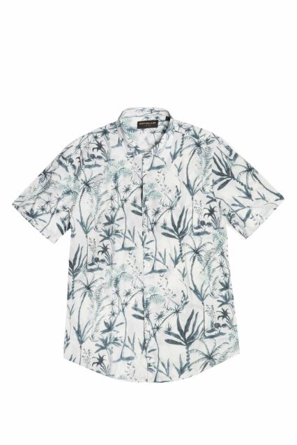 CAMICIA UOMO NUVOLARI KEEFER WHT/PETROLIO