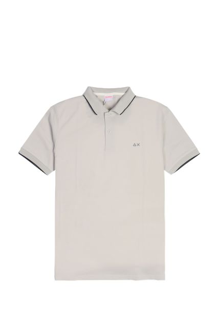 POLO UOMO SUN68 GRIGIO CHIARO