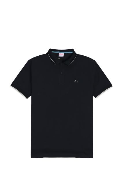 POLO UOMO SUN68 NAVY BLUE