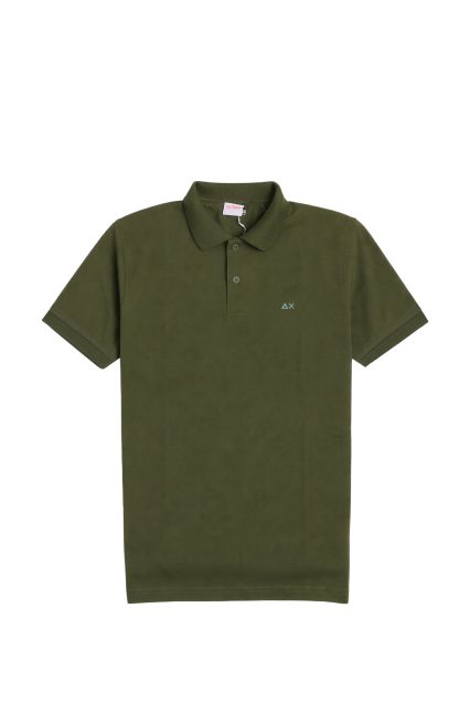 POLO UOMO SUN68 VERDE SCURO