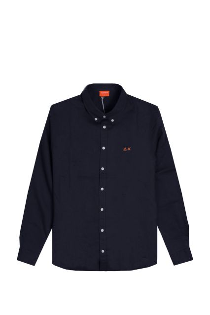 CAMICIA UOMO SUN68 S36120 NAVY BLUE