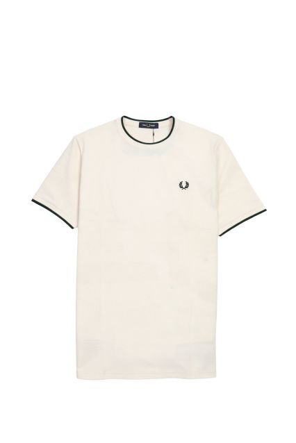 T-SHIRT UOMO FRED PERRY M2397 ECRU