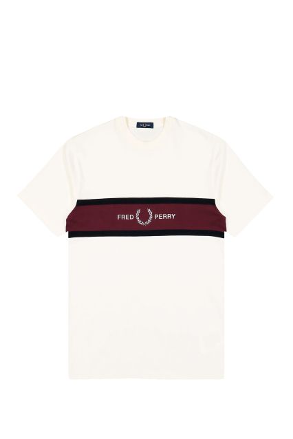 T-SHIRT UOMO FRED PERRY M2405 ECRU