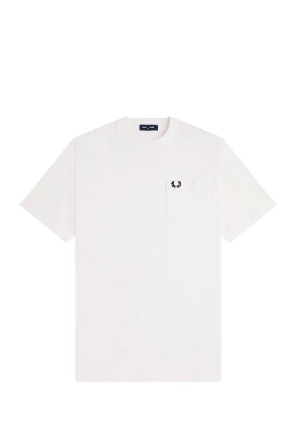 T-SHIRT UOMO FRED PERRY M2408 SNOW WHITE
