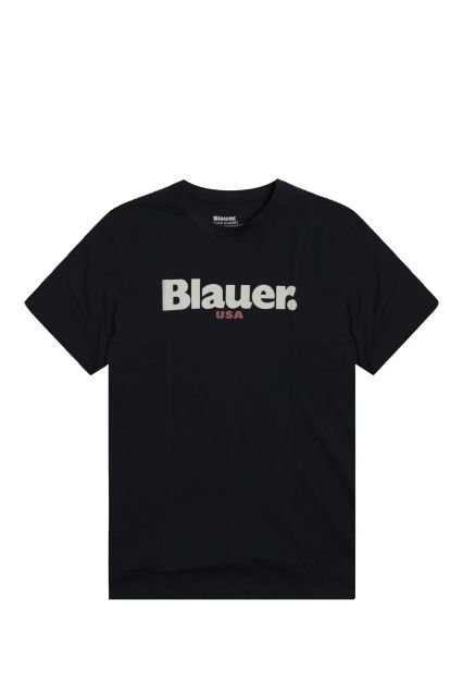 T-SHIRT UOMO BLAUER BLUH02299 ERNST BLU