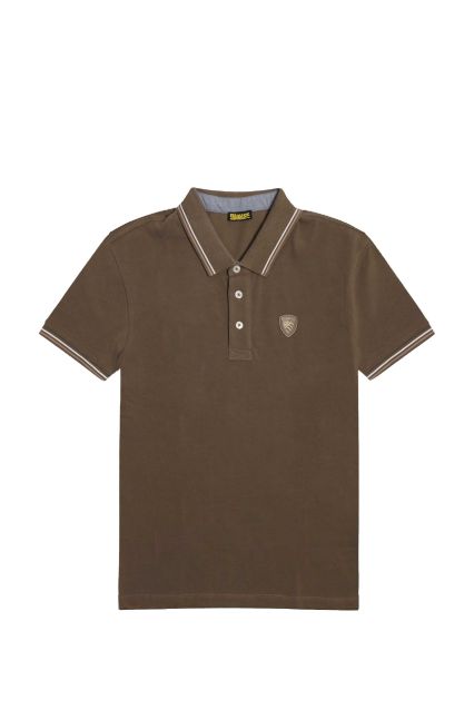 POLO UOMO BLAUER BLUT02293 AGASSIZ MILITARE