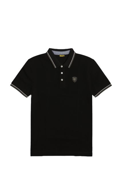 POLO UOMO BLAUER BLUT02293 AGASSIZ NERO