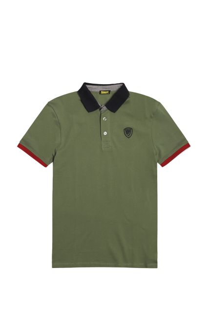 POLO UOMO BLAUER BLUT02304 DABNEY VERDE SALVIA