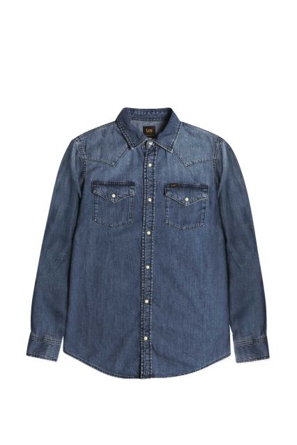 CAMICIA UOMO LEE WESTERN SHIRT BLUE