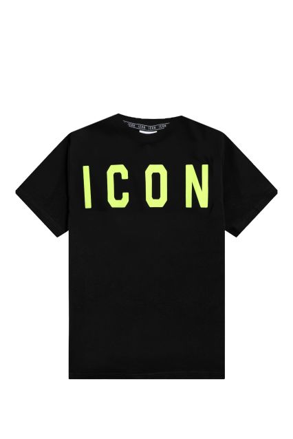 T-SHIRT UOMO ICON IUT001 NERO/FLUO