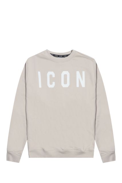 FELPA UOMO ICON IUF008 NERO/BCO